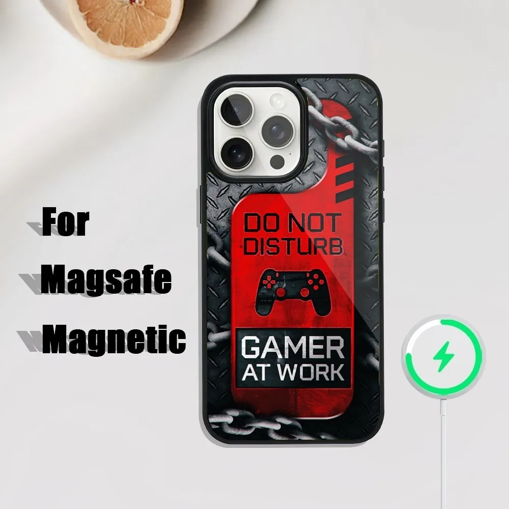 ゲームコンソールゲームパッド電話ケース iPhone 16、15、14、13、12、11、プラス、プロ、マックスミニ Magsafe 磁気ワイヤレス充電