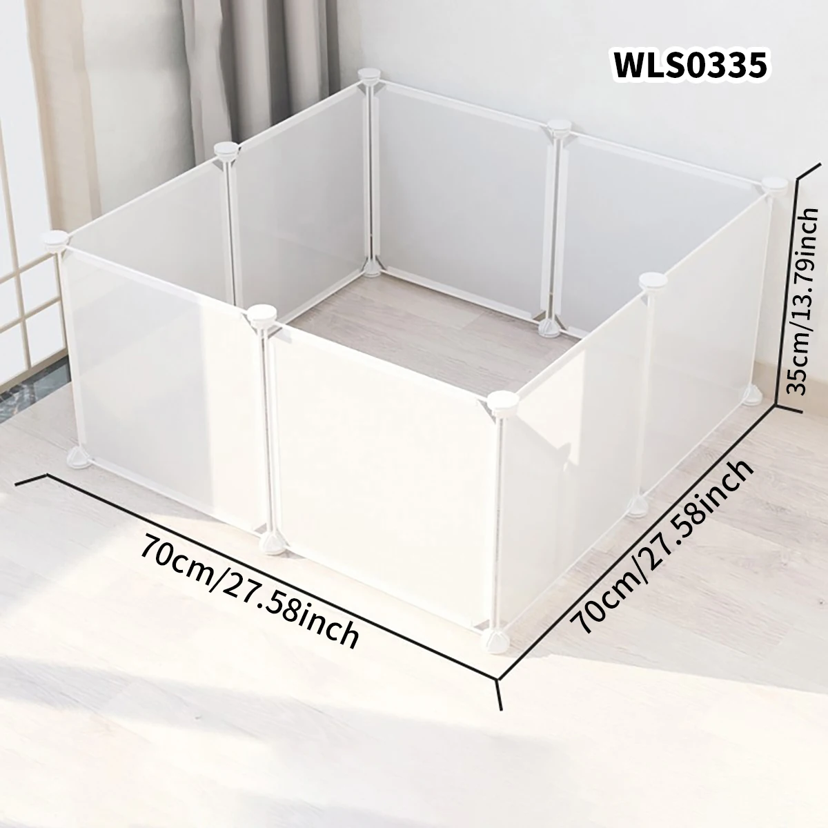 DIY Pet Cage for Home Use, Easy to Install and Disassemble, Dog Fence, Guinea Pig Isolation Net, Dog Cage, Cat Cage, Rabbit Enclosure, Freely Assembled, Turtle Activity Area Barrier Net, No Drilling Required