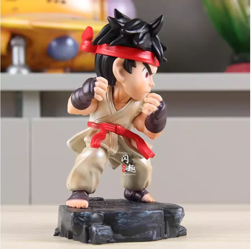 Figura anime Street Fighter da 15 cm Ken Masters Ryu Figure Statua in PVC Collezione di decorazioni da scrivania Modello Regali di giocattoli di compleanno