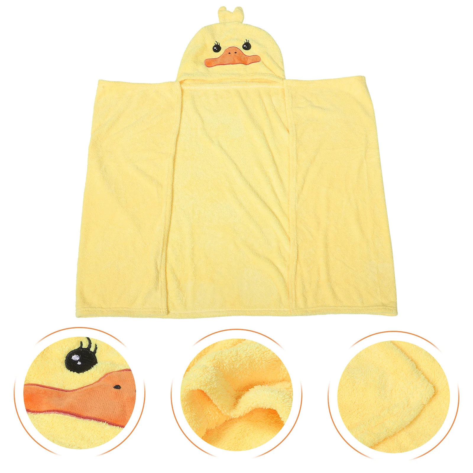 

Детское банное полотенце с героями мультфильмов, плащ с желтой уткой, коралловый флис, мягкое дышащее детское полотенце для купания и плавания