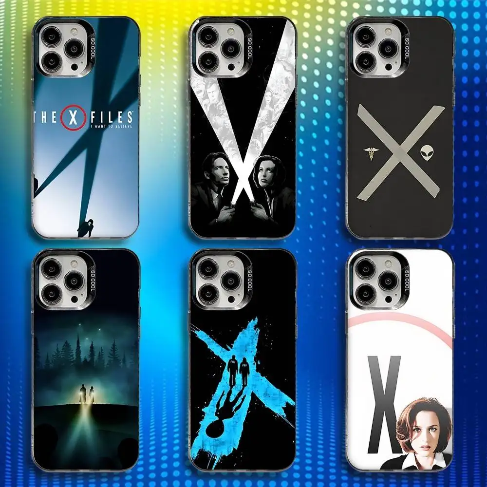 

The X F-Files Phone Case For iPhone 17,16,15,14,13,12,X,8,Pro,Max,Plus,E,SE4,Air,Mini IMD Matte Black