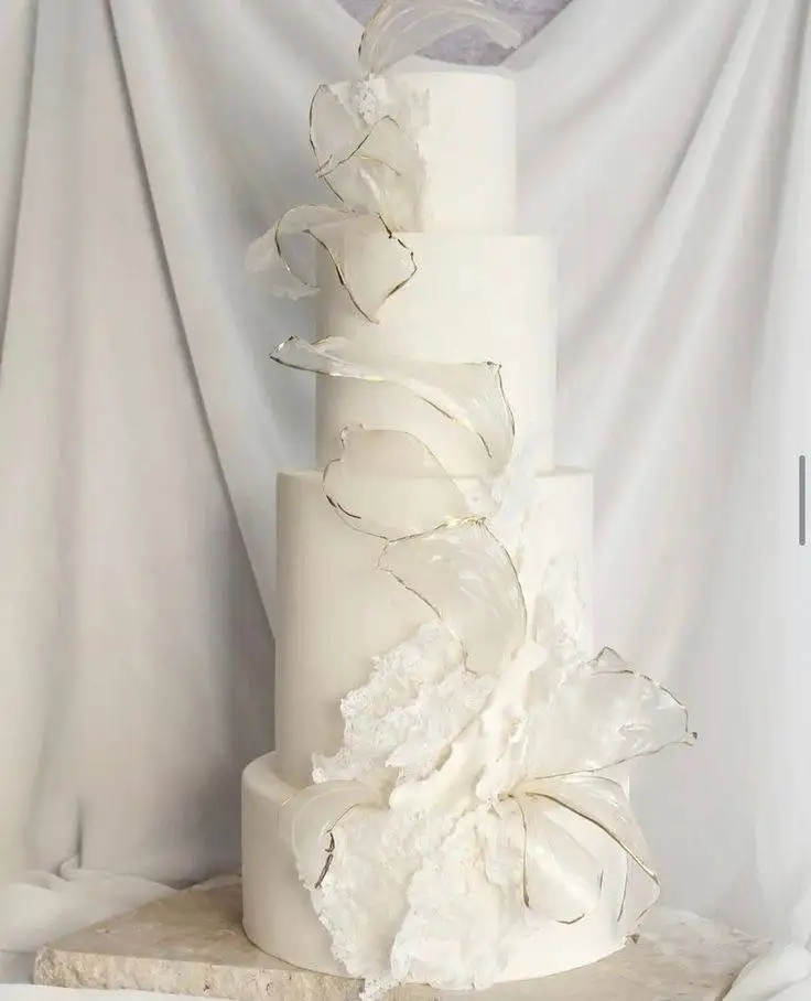 Customized Large Size Artificial Dummy Cream Cake Fashionable Wedding Cake Display Sample Plastic Mold for Party Baking