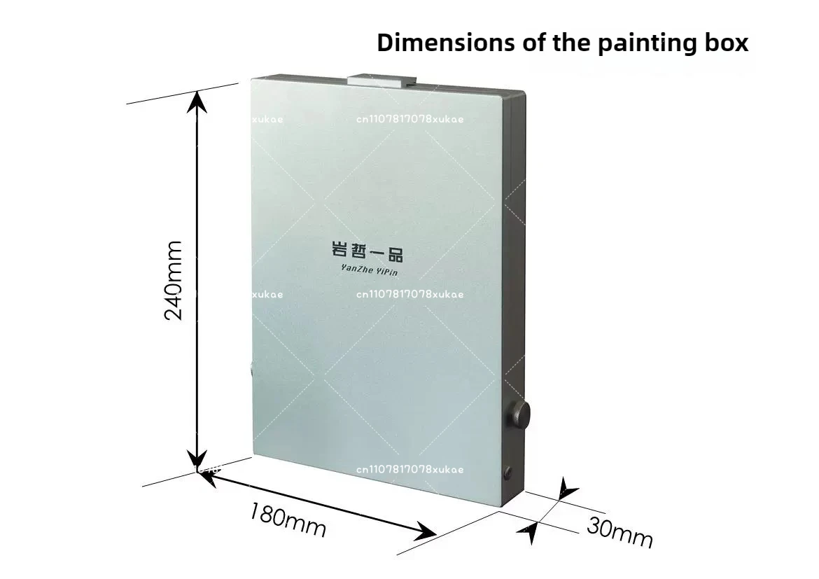 High-end Pure Aluminium Alloy Outdoor Sketching Convenient Portable Adjustable Watercolour Painting Box Oil Painting Box Easel