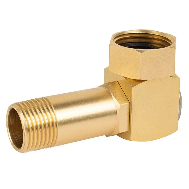 A93E-Garden Hose Adapter Accessories Brass Swivel Hose Reel Parts Fittings Watering Equipment Garden Water Connectors