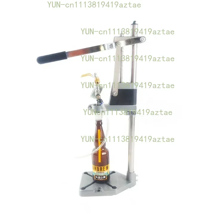 Manual Beer Isobaric Filling Machine, Carbonated Beverage Filler for Cola Soda Sparkling Water Packaging