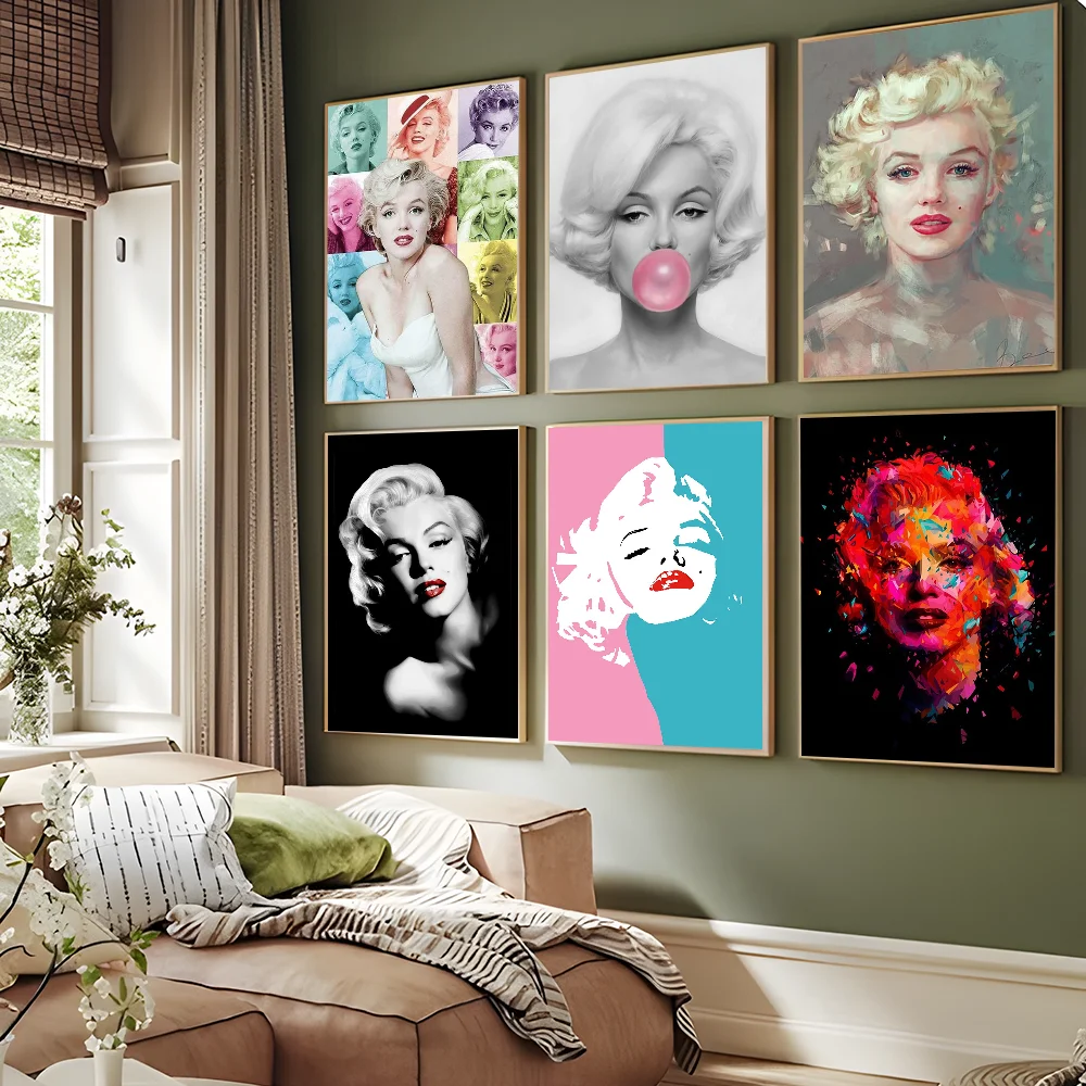 

Marilyn Monroe DIY Sticky Poster Vintage Room Bar Cafe Decor Home Decor