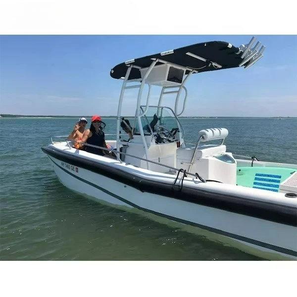 Dolphin Pro2 Boat t Top Center Console Marine Bimini TOP White Coated Frame With Black Canopy for Boat