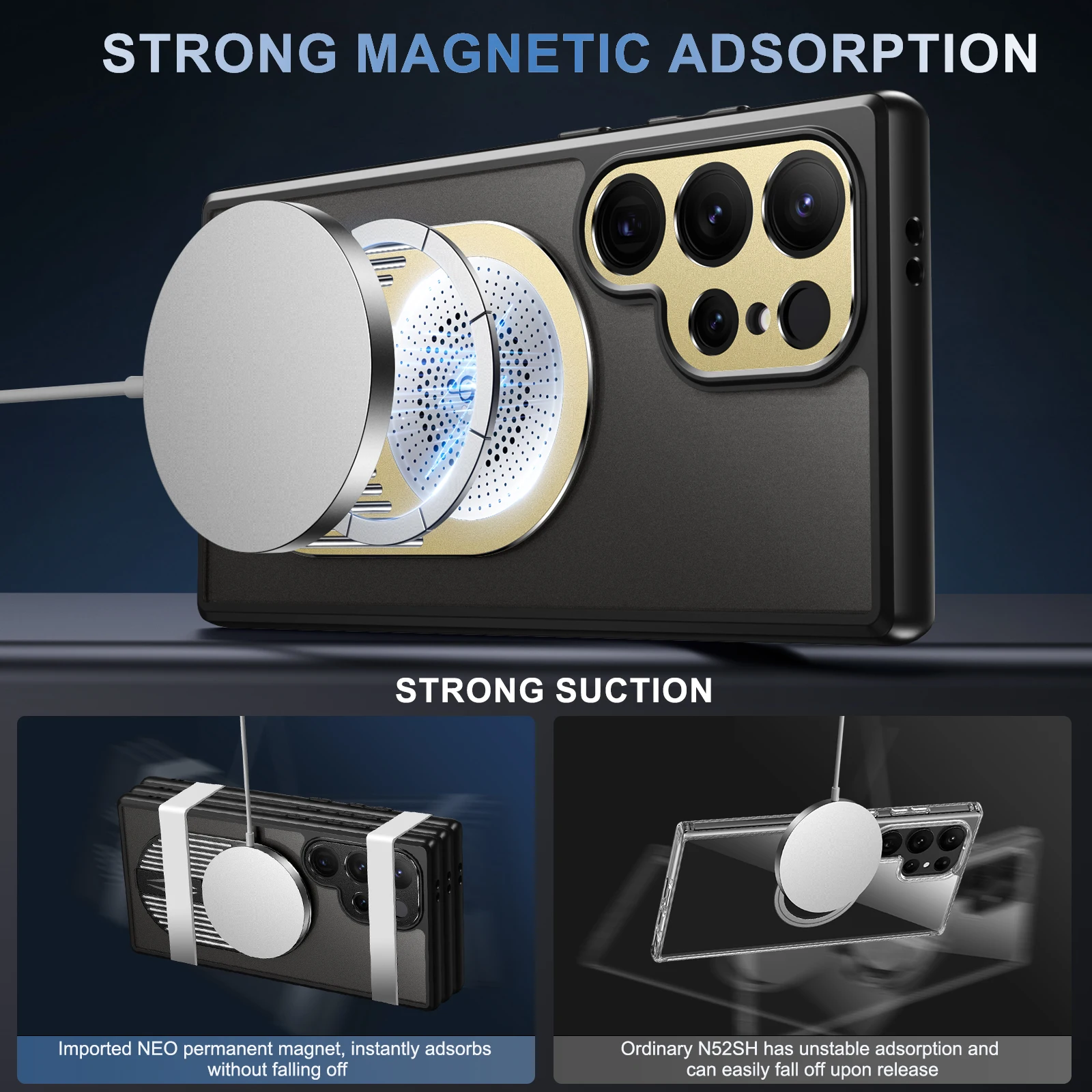 حافظة ناشر رائحة لهاتف سامسونج جالاكسي S24 S23 S22 الترا الجرافين تبديد الحرارة عدسة معدنية حماية قوس مغناطيسي حافظة الكمبيوتر