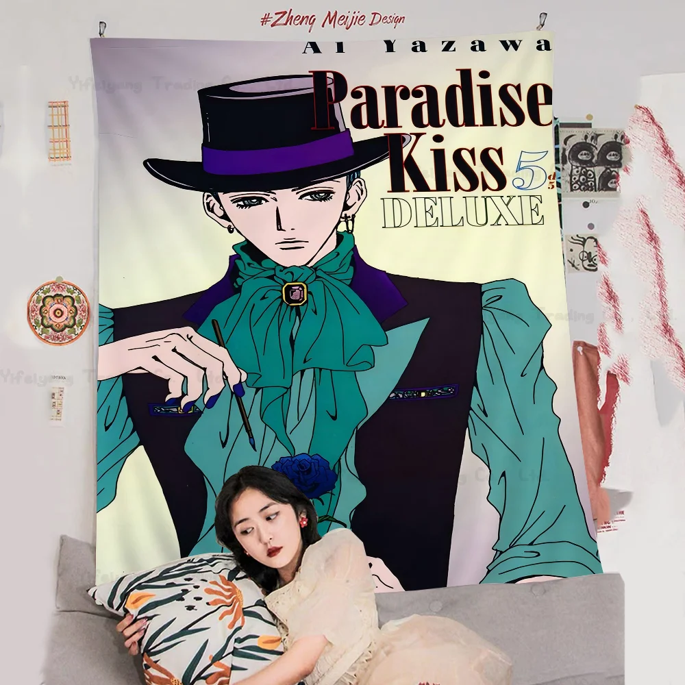 

Amine Paradise Kiss Hanging Bohemian Tapestry Hanging Tarot Hippie Wall Rugs Dorm Japanese Tapestry