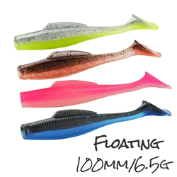 Soft Lure Floating Lure 5pc/lot Isca Artificial 10cm 6.5g Worm Silicone Bait TPR Bass Trout Lure Wobbler Fishing Lures
