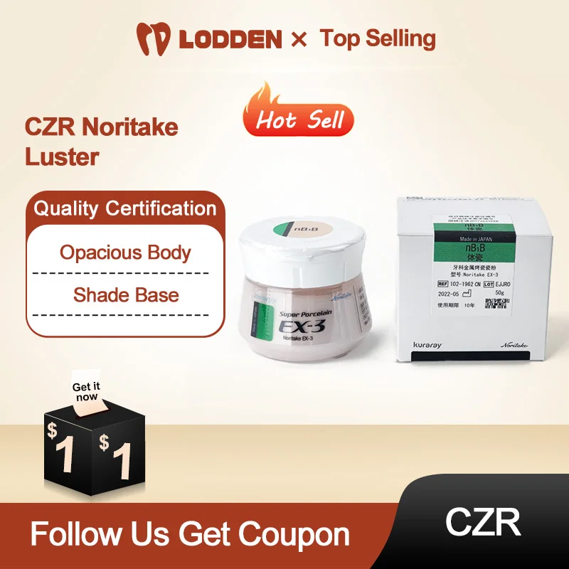 CZR Noritake Luster LT1 Shade Base Porcelain Powder 50g  for Zirconia Ceramic Dental Lab Materials Opacious Body OBA1 SBA1