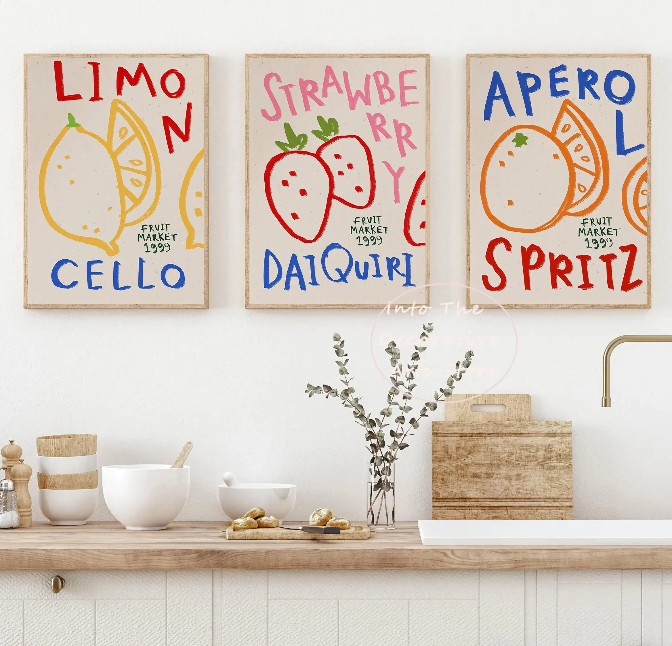 Póster Retro de Comida Italiana, Pizza, Ramen Japonés, Vino, Queso, Impresión Artística para Pared, Cuadros en Lienzo, Decoración para el Hogar