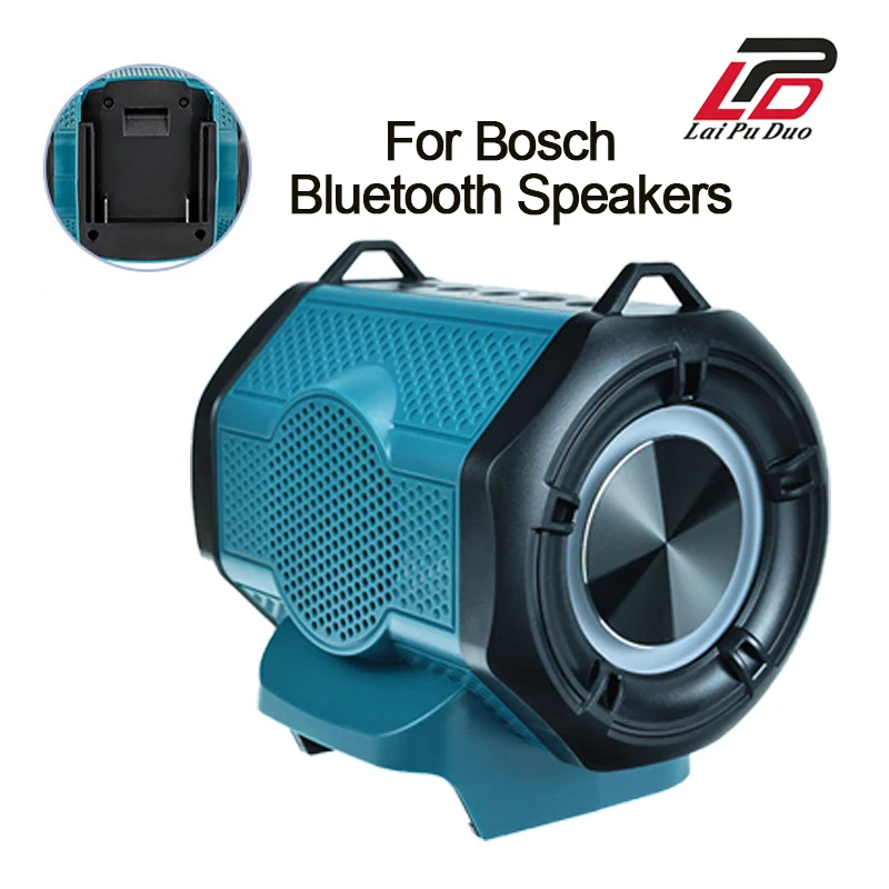 For Bosch Bluetooth-compatible Speakers 18-20V Lithium Battery Outdoors 3D surround Loudspeaker BS007