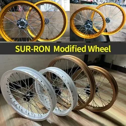 21 pollici per Sur Ron modificato fuoristrada pneumatico scorrevole in lega di alluminio Surron Wheel Mesh Assembly pneumatico scorrevole con bordo aumentato