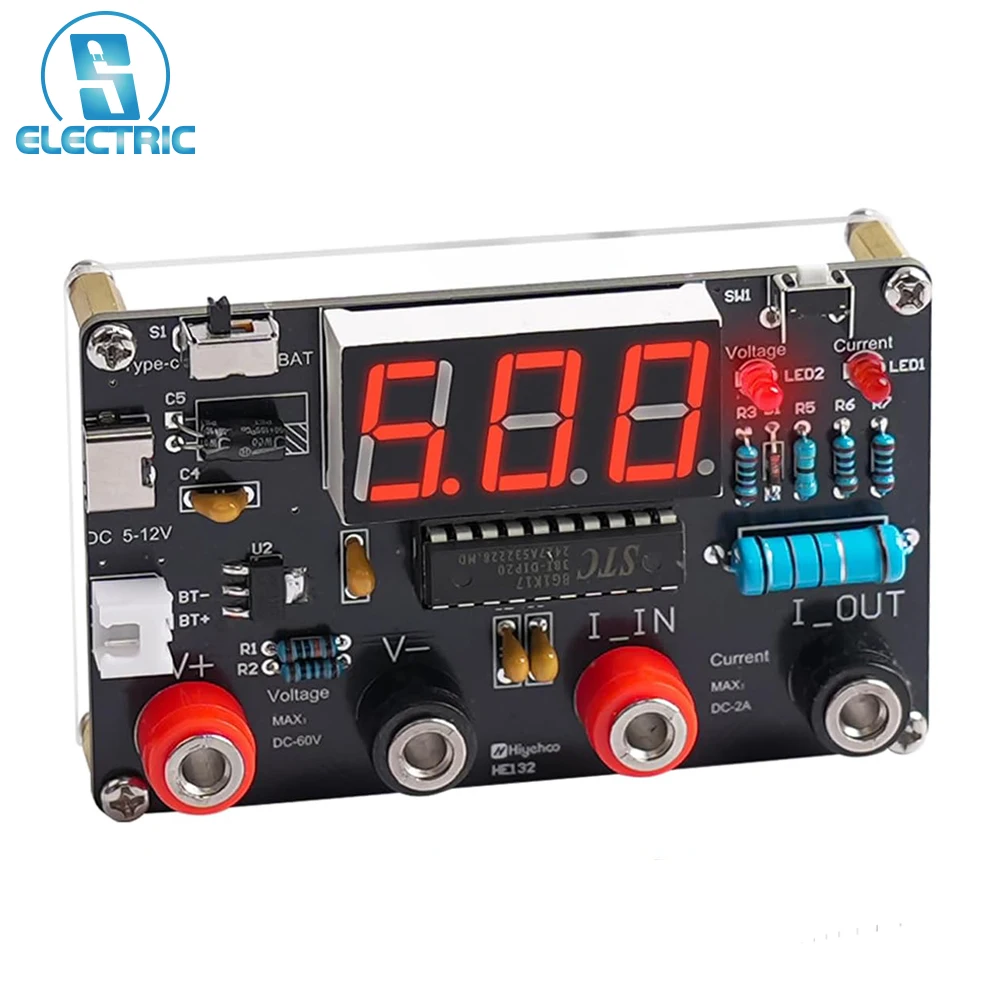 DC Voltmeter Ammeter Soldering Practice Kit DIY LED Display Digital Meter with Test Leads STEM Electronics Project for Beginners