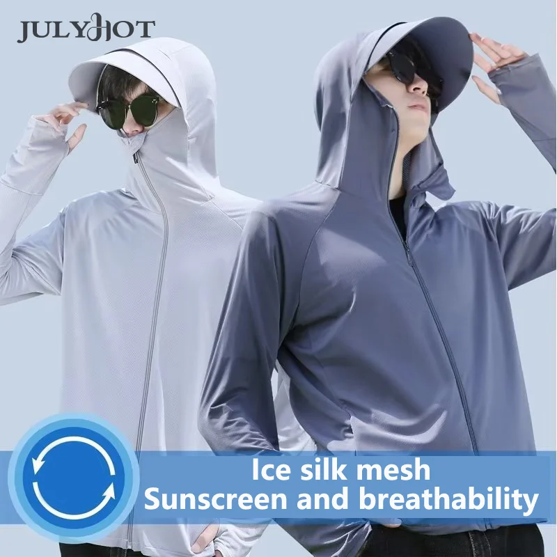 

Unisex Summer New UPF 50+ UV Sun Protection Hoodie Jacket Men Women Lightweight Hiking Outdoor Long Sleeve Sun Shirt Coat