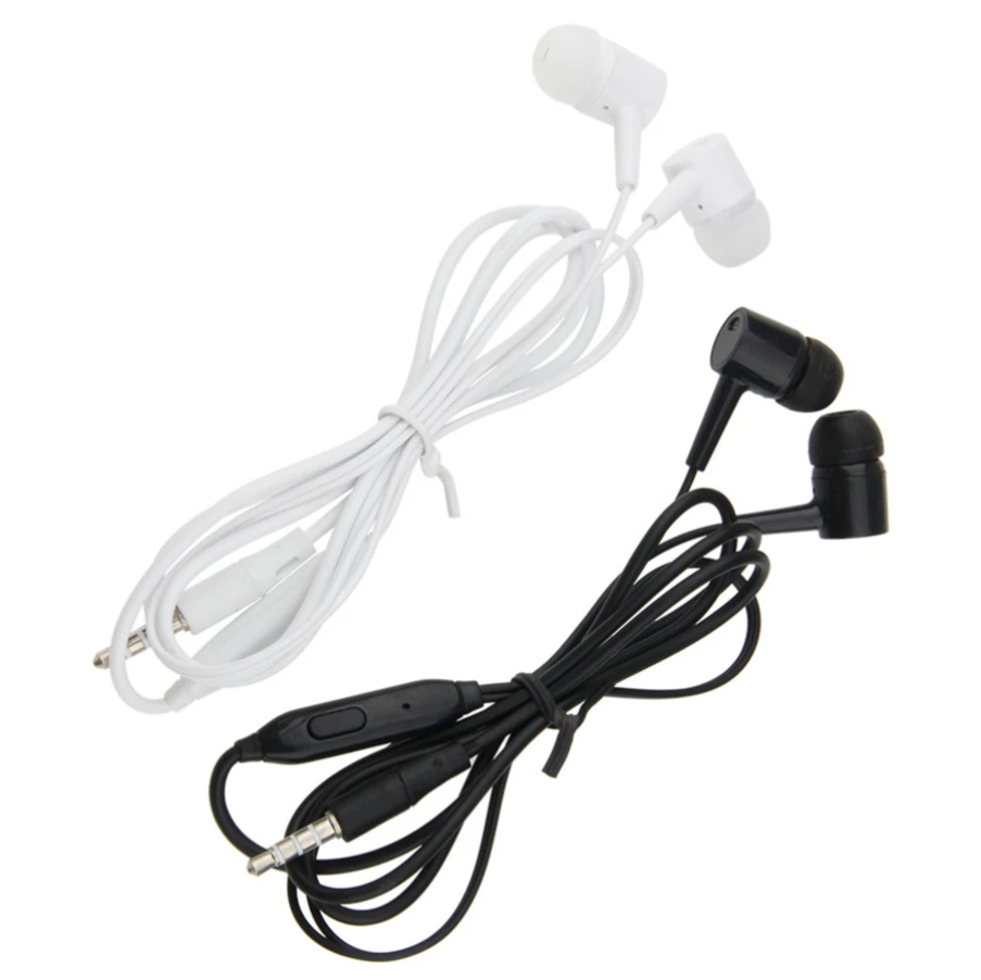 

500pcs 3.5mm Wired Stereo Earphone Music Sport Headset with Mic for Huawei Xiaomi Samsung Mobile Phone Earbuds