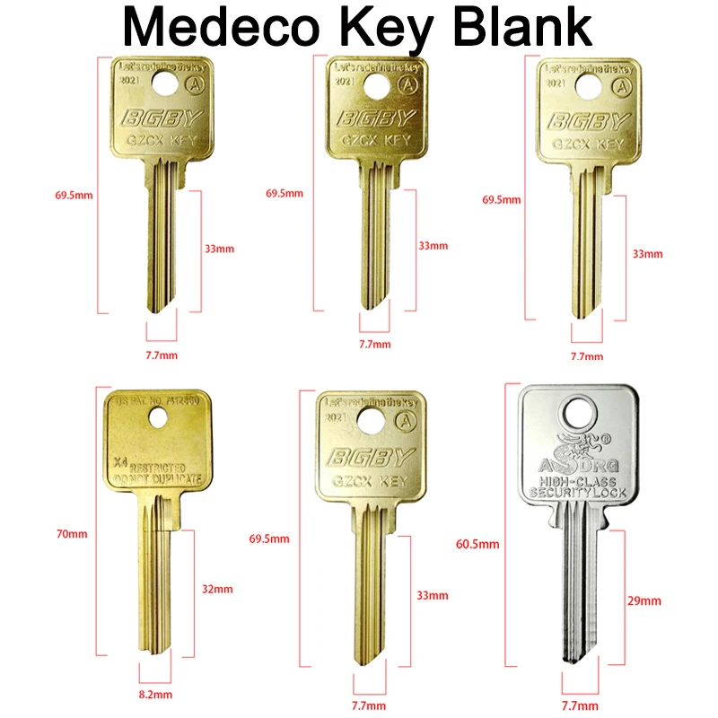 Medeco Fechaduras Chave Blanks Fit