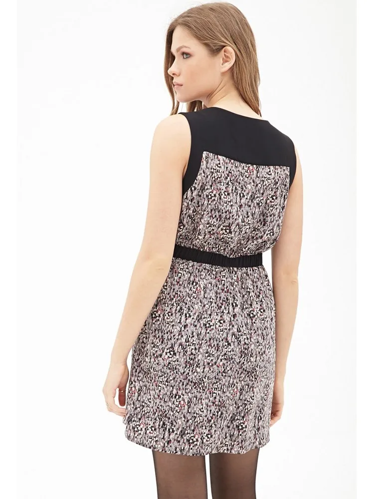 레트로 플로럴 프린트 하이웨이스트 드레스 여성용 슬림핏 스커트 출퇴근용 봄 가을 시즌