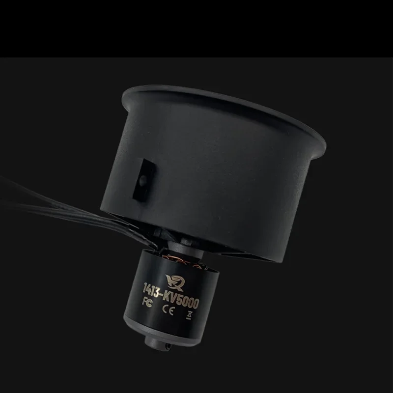 Xfly Model 40mm 12 Blade EDF Ducted Fan 3/4 Power Unit System with 4S 1413-kv5000 External Brushless Motor for RC Jet Aircraft