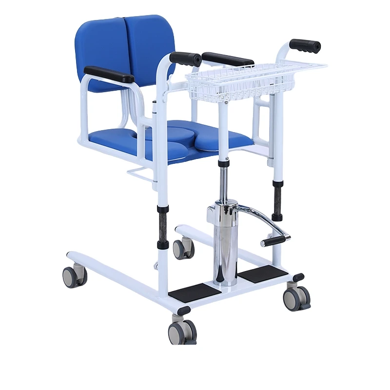 Mobile Lightweight Adjustable Patient Lifting Machine Assisted Patient Lift Hoist Transfer Chair 3