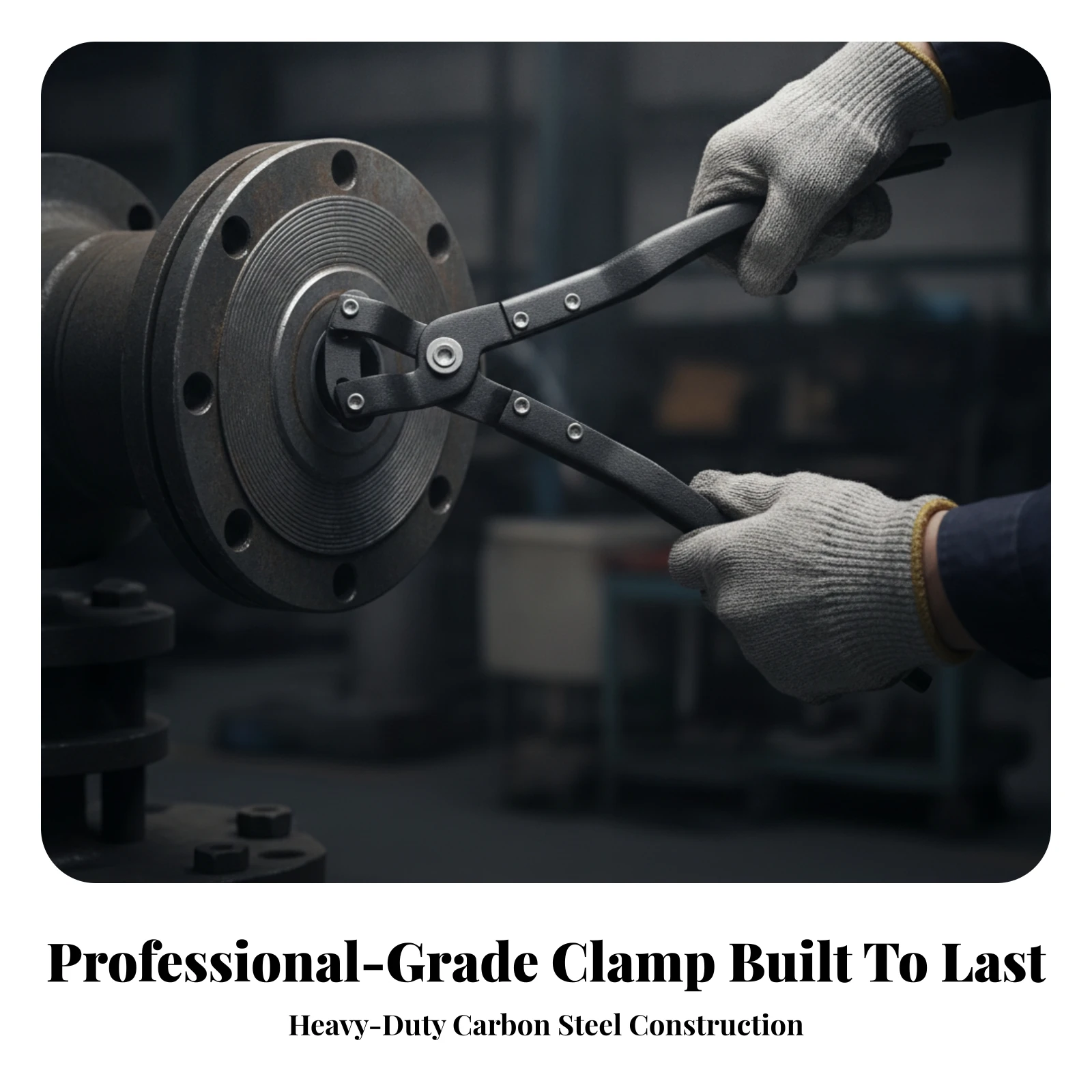Flange Wrench Carbon-Steel Flange Adjustment Tool Corrugated Pipe Wrench Ergonomic Pliers Labor-Saving for Mechanics