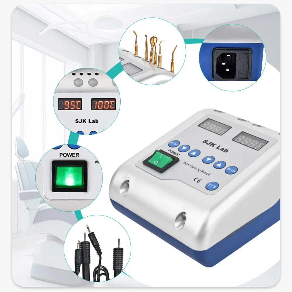 Стоматологическая лаборатория, электрическая ручка для резьбы по воску, электроприборы, резьба по и формованию восковых узоров, медный нож для воска, стоматологический инструмент