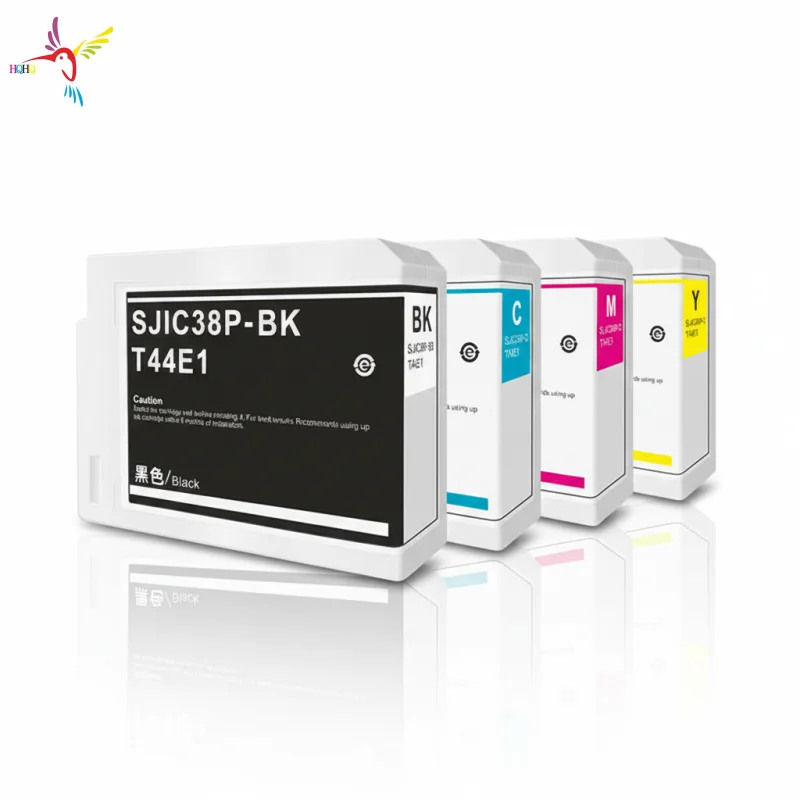 4 Colors SJIC38P Compatible Ink Cartridge and Chip for EPSON CW-C6030A C6530A C6030 Printer