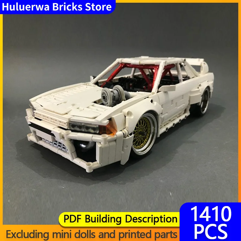 

Speed Hypercar Model MOC Building Bricks GT-R R32 Top Tier Sports Car Modular Technology Gift Holiday Assemble Children Toy Suit