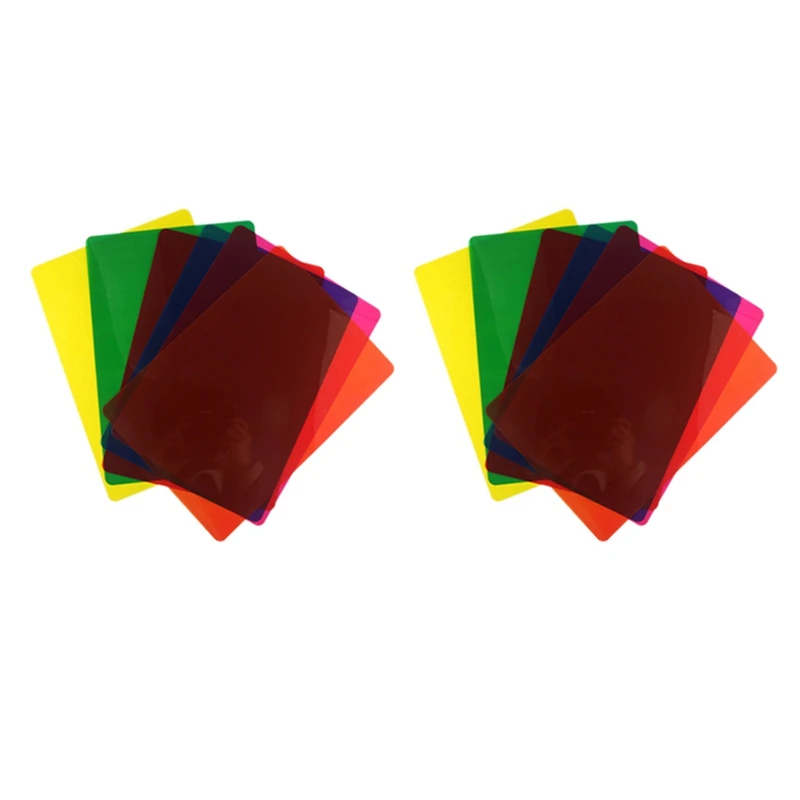 24Pcs Colored Overlays For Dyslexia, Dyslexia Reading Strips For Dyslexia Irlens, ADHD And Visual Stress, 11.7X8.3Inch