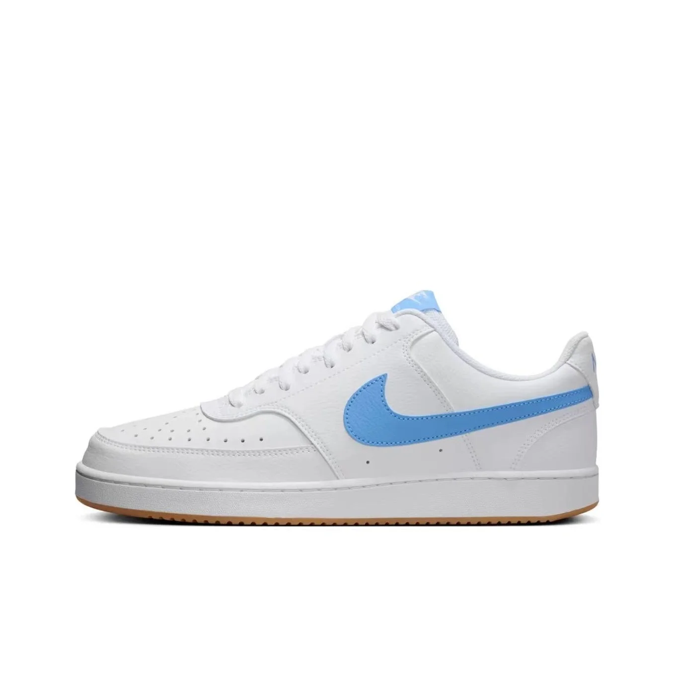 Nike Court Vision Low top Skateboard Shoes Men's White Blue HJ9105-100