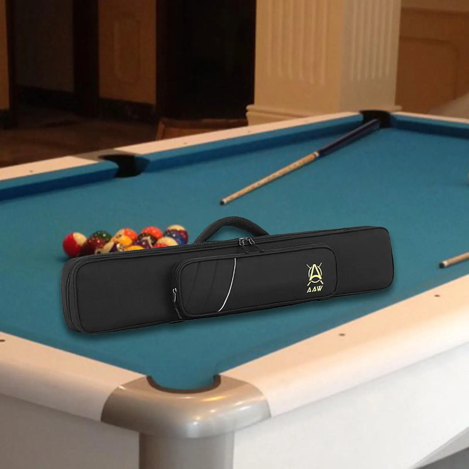 Pool Cue Sticks Bag with Backpack Straps, 1/2 Snooker Billiard Cue Cases,