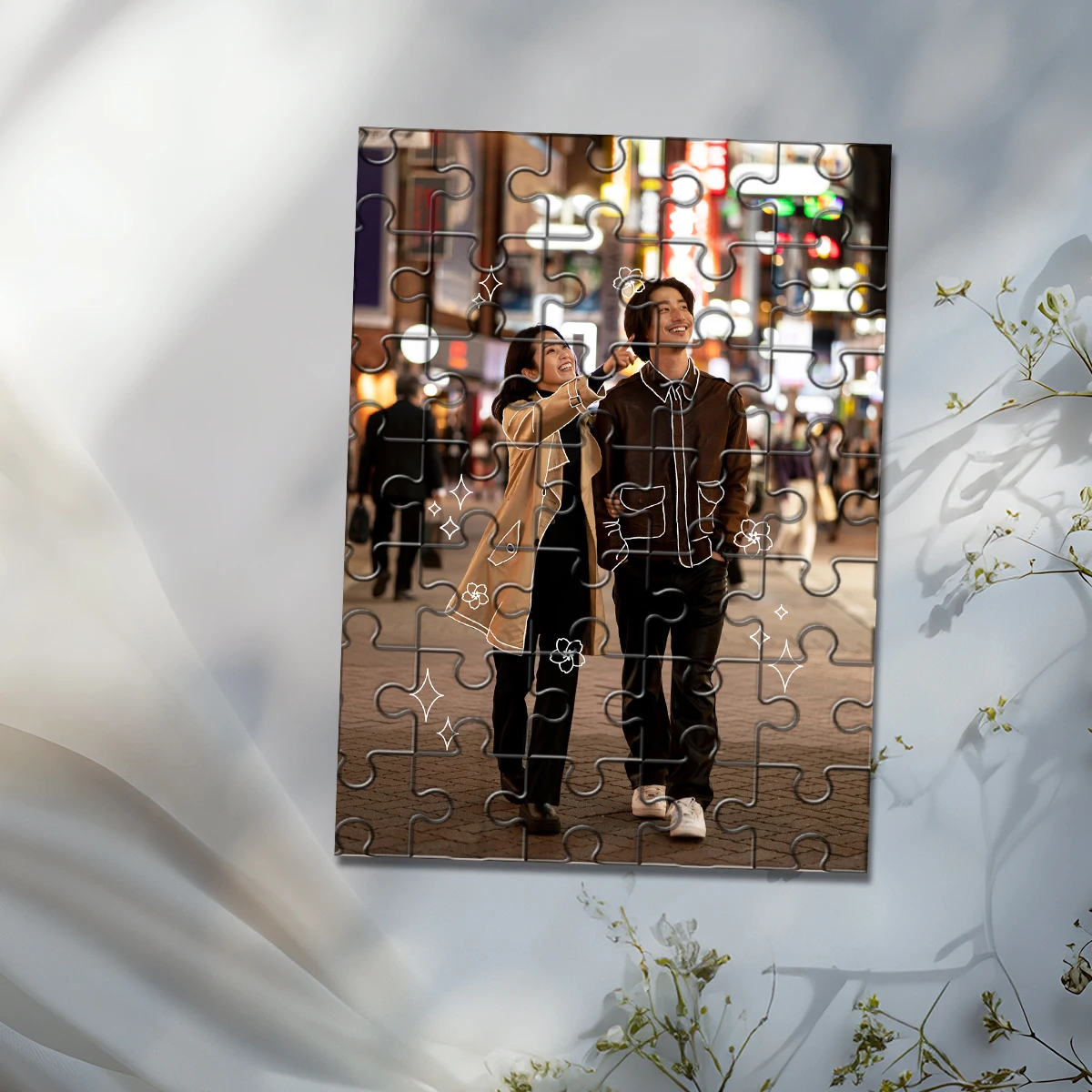 35/150/300/500/1008pcs Customizable Poster Personalized Custom Photo Puzzle Personalised Decompression Puzzles Custom DIY
