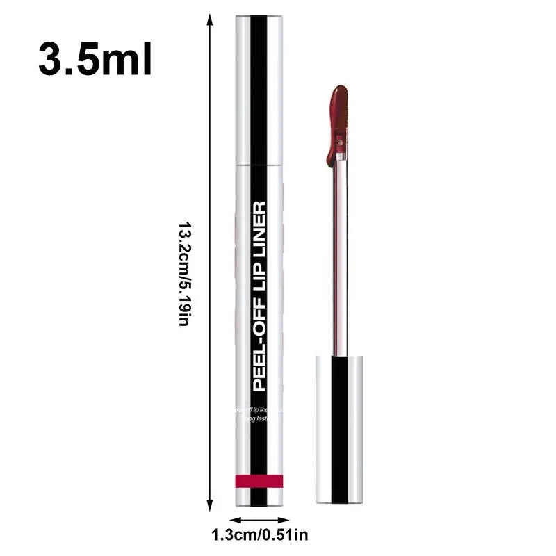 Crayon à lèvres imperméable Peel Off tatouage brillant à lèvres imperméable longue durée mat lèvres teinte brun Contour déchirures lèvres tache cosmétique