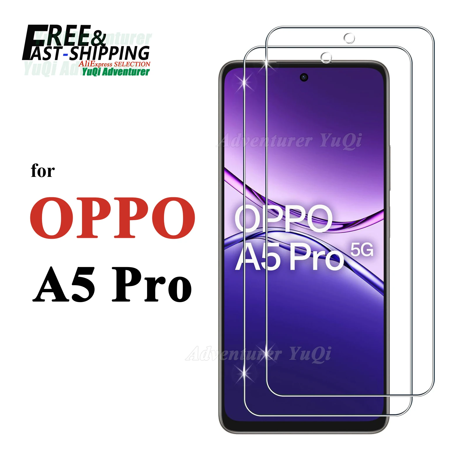 

Screen Protector For OPPO A5 Pro 4G 5G 6.67 inch Tempered Glass HD Crystal High Aluminum 9H Anti Scratch Case Friendly