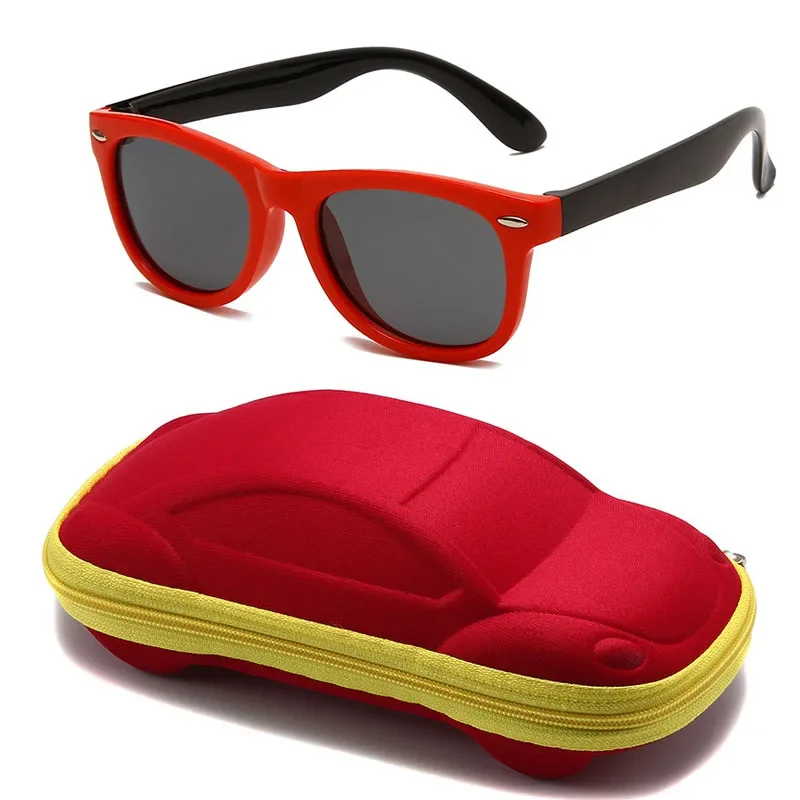 Mn Baby-Lunettes de soleil en silicone UV400 pour garçons et filles, lunettes de soleil pour enfants, lentille AC, lunettes de sécurité, cadeau pour