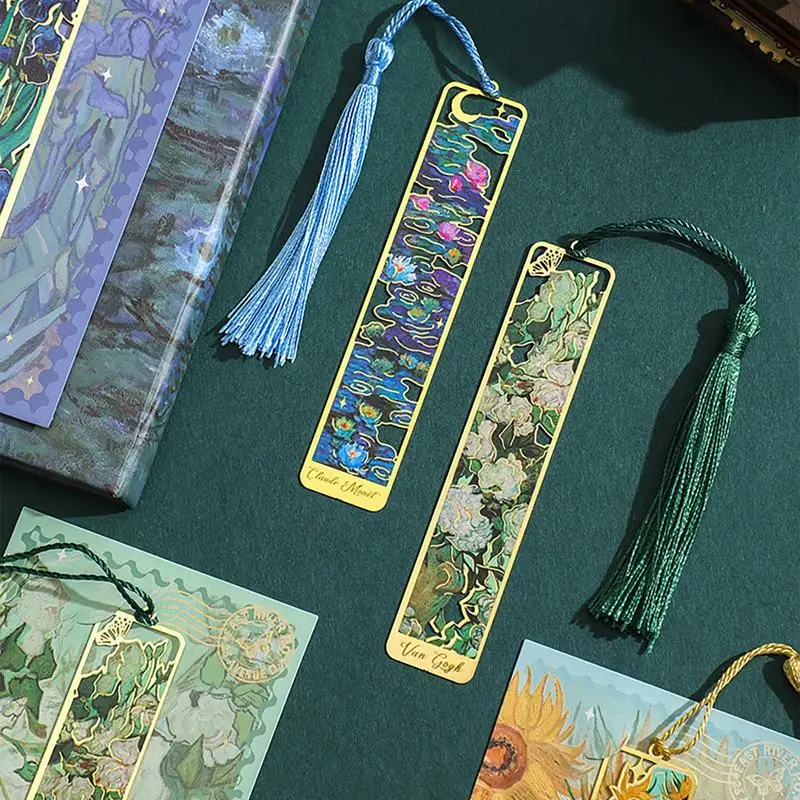 Metal Bookmark Hollow Colorful Metal Art Bookmarks Vintage Engraved Floral Bookmarks Employee Appreciation Gift For Kids Readers