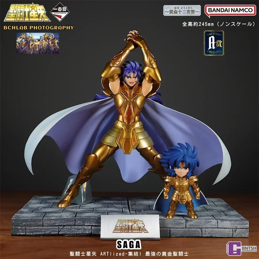 Original Stock Saint Seiya - Brilliant Gold Saint Gemini Handmade Model Home Decoration Toys Can Be Collected And Given As Gifts