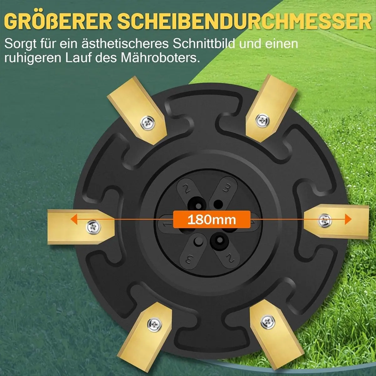 Y17A Robotic Lawnmower Tuning - Turntable for Minimo & - Blade Plate with 6 Blades