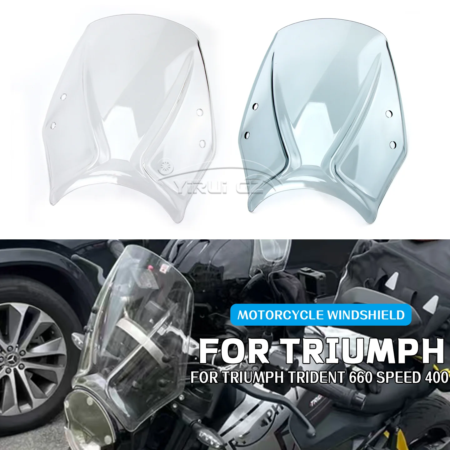 

Для Triumph TRIDENT 660 Speed 400 2021 2022 аксессуары для лобового стекла мотоцикла, перегородка для лобового стекла, воздушные дефлекторы Trident 660