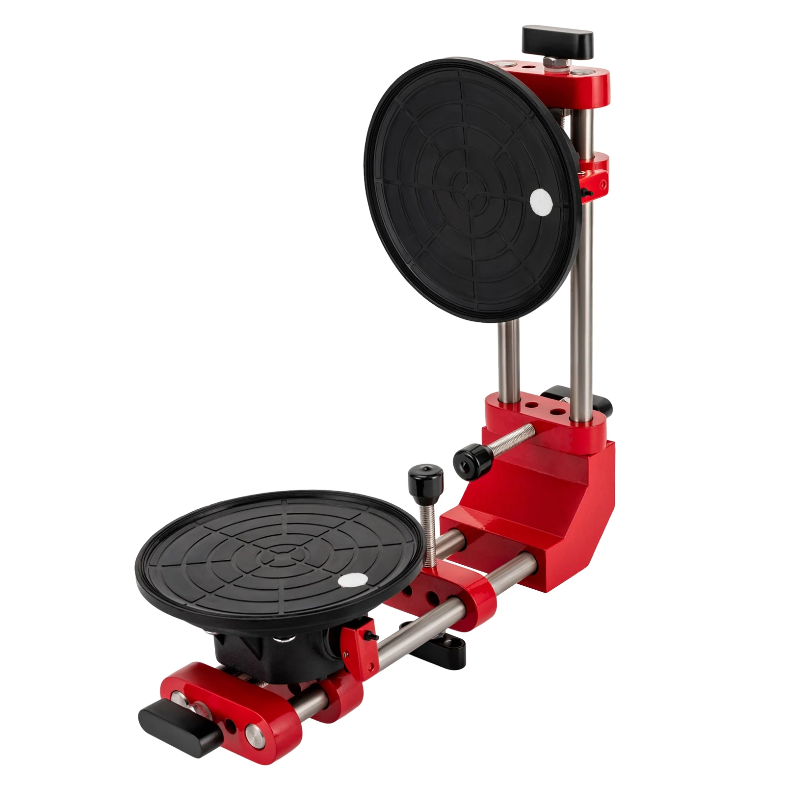 Suction Cups for Glass, Right-Angle Seam Setter with Adjustable Knobs, 6.5-Inch Rubber Cups