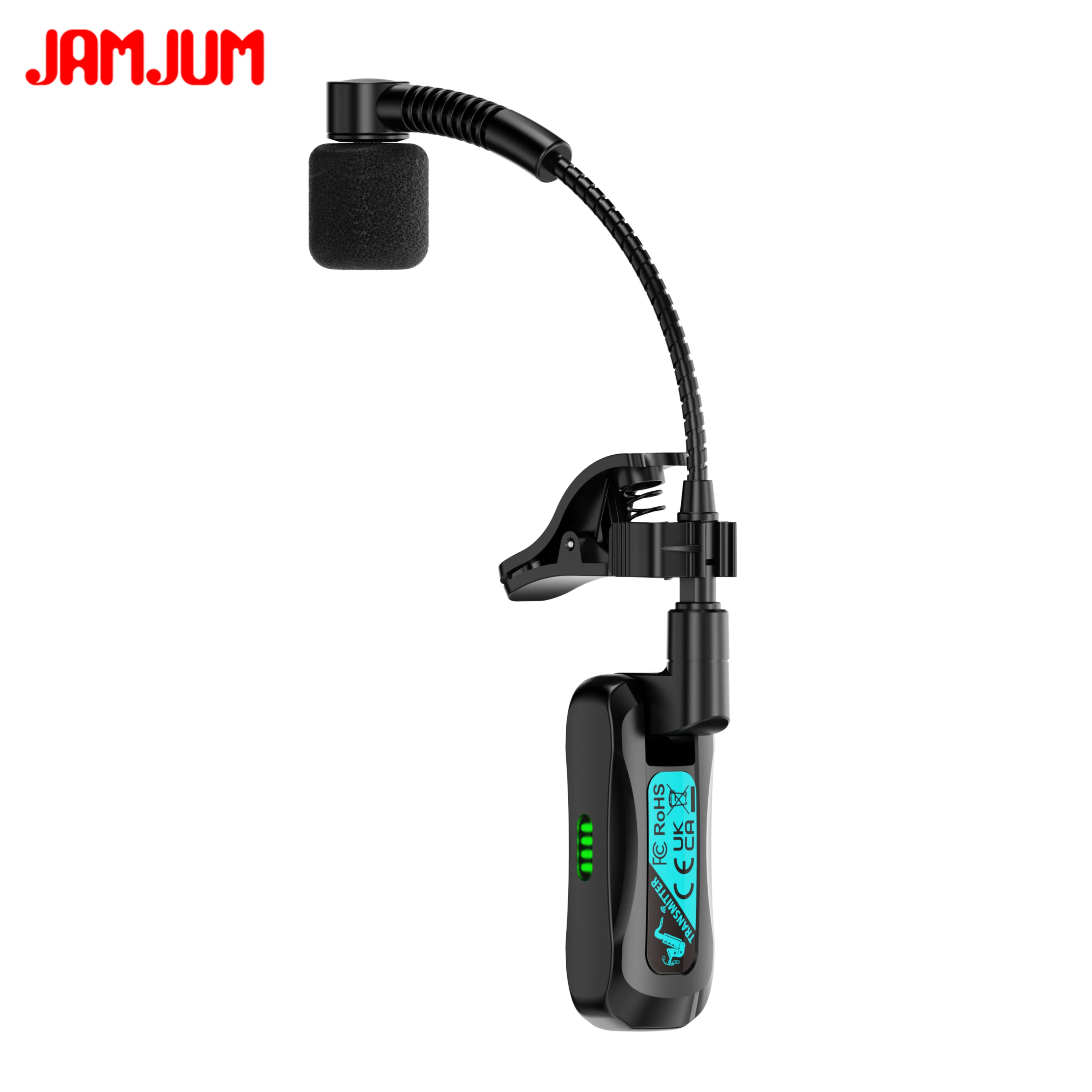 JAMJUM WS-MIC2 Wireless Saxophone Microphone System – HD Sound Quality, Clip-On Wireless for Saxophone view 6