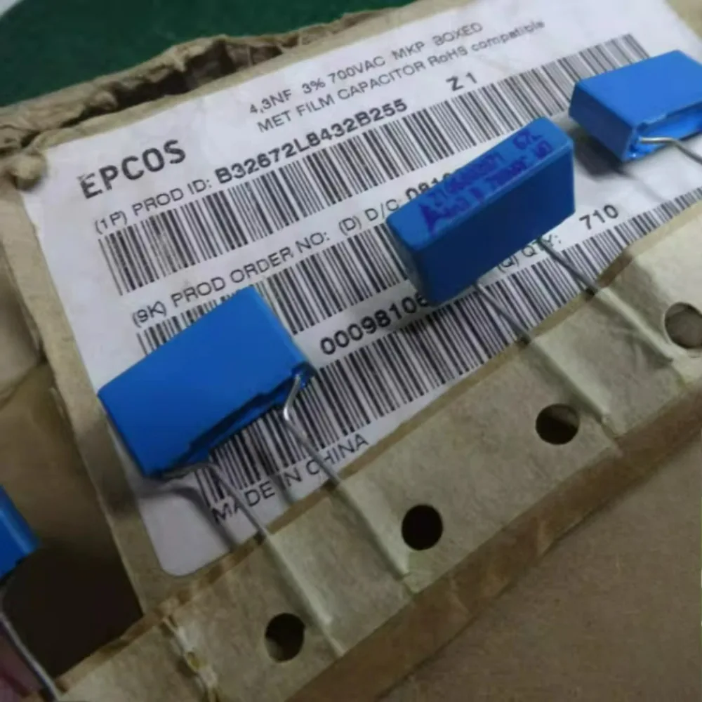 

10 шт./лот EPCOS 0.0043uF/700VAC 4.3nF 432, новый пленочный конденсатор 8 мм B32672L8432B
