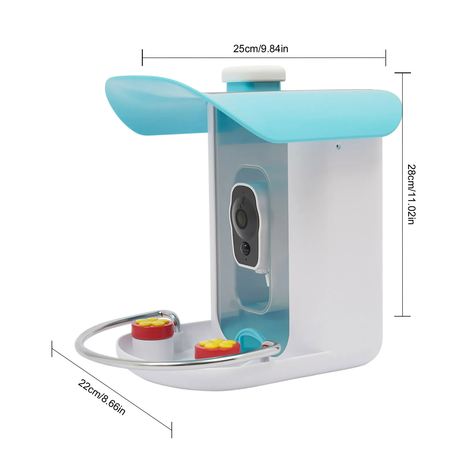 Picture 4: Solar Bird Feeder with Waterproof 1080p HD Camera Night Vision AI Recognition