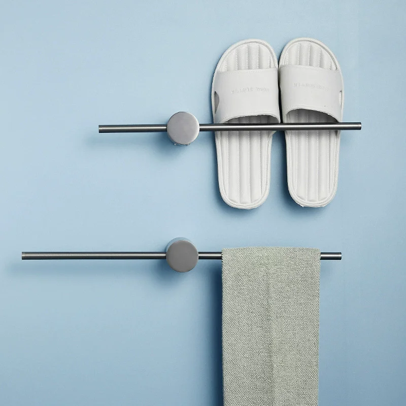 

Copper Gray bathroom towel rack luxury Brushed Gold towel Holder bathroom towel bar Grey towel hanger slipper rack