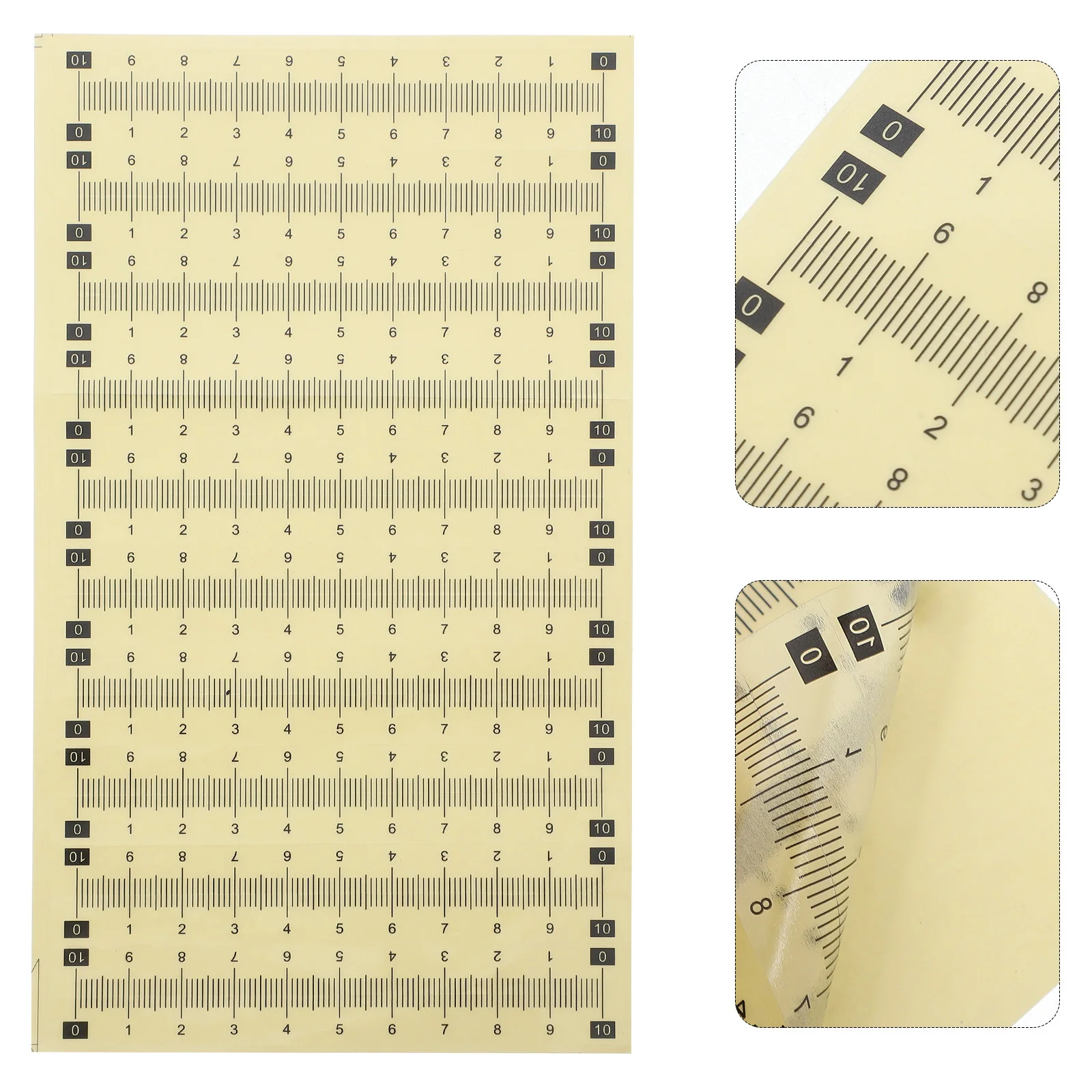 

Adhesive Scale Ruler Waterproof Wear-Resistant Peel and Stick Measuring Tape for Woodworking Sewing Saw Table Stair Fish