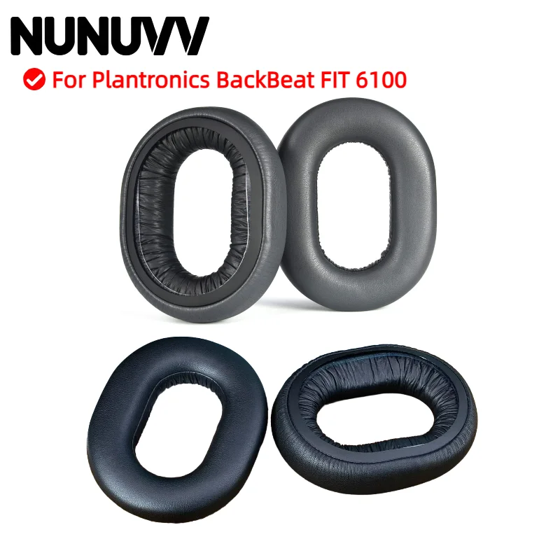 

NUNUVV Replacement Earpads For Plantronics BackBeat FIT 6100 Headphones Softer Protein Leather Earpads High Quality Earpads