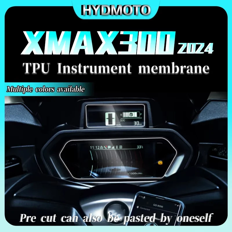 

For Yamaha X MAX 300 Xmax300 XMAX TECH 2024 Motorcycle Protection Film Dash Speedometer Screen Film Cluster Scratch Stickers