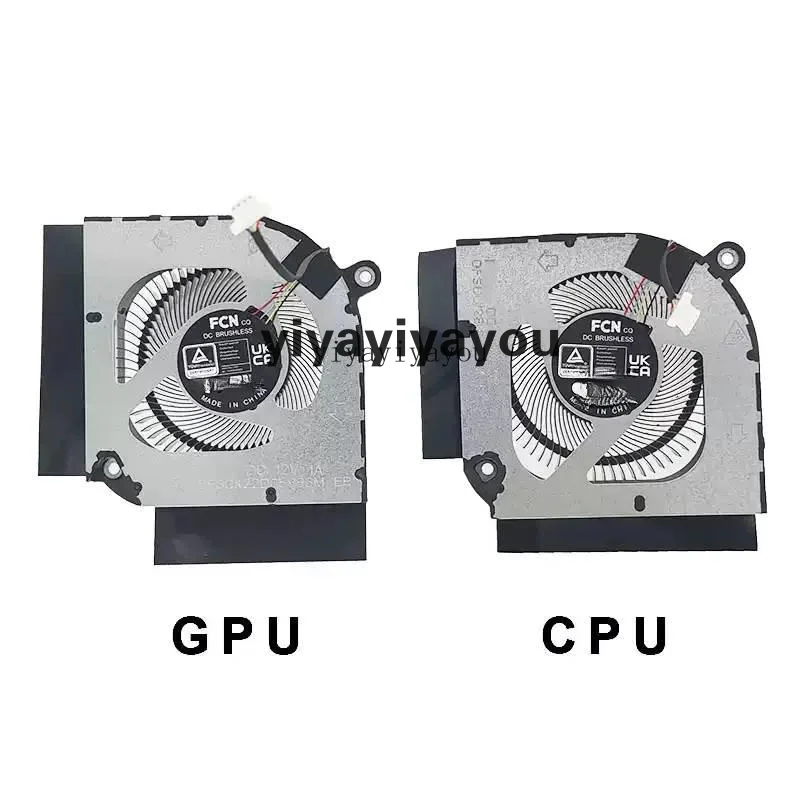 Replacement for ACER NITRO 5 N22C1 AN515-58-51R3 AN515-58 Laptop CPU GPU Cooling Fan DC12V 1A 4Pin