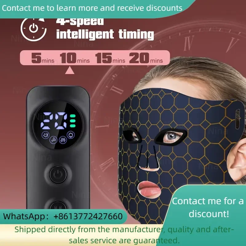 Wireless silicone LED face mask (listing 0592), view 5